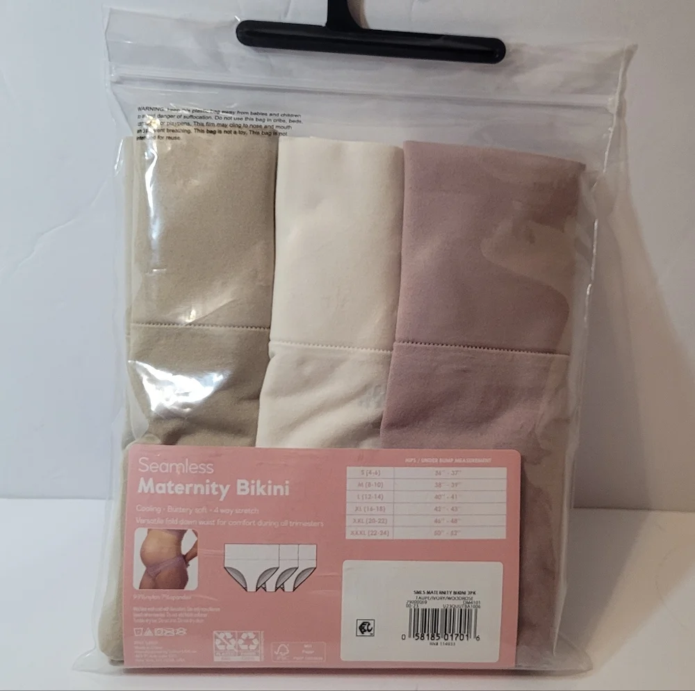 Destination Maternity Seamless Bikini 3 Pack Panties Size XXXL